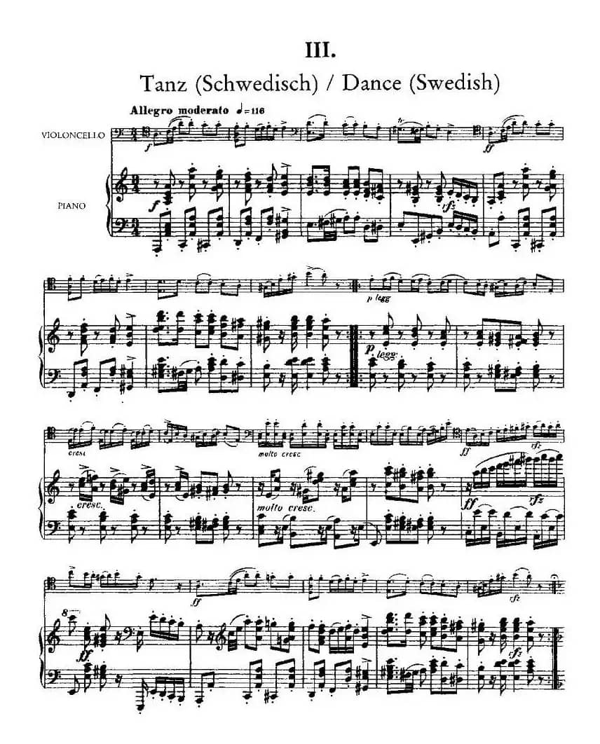 马克斯·布鲁赫 Op70 4首（大提琴+钢琴）