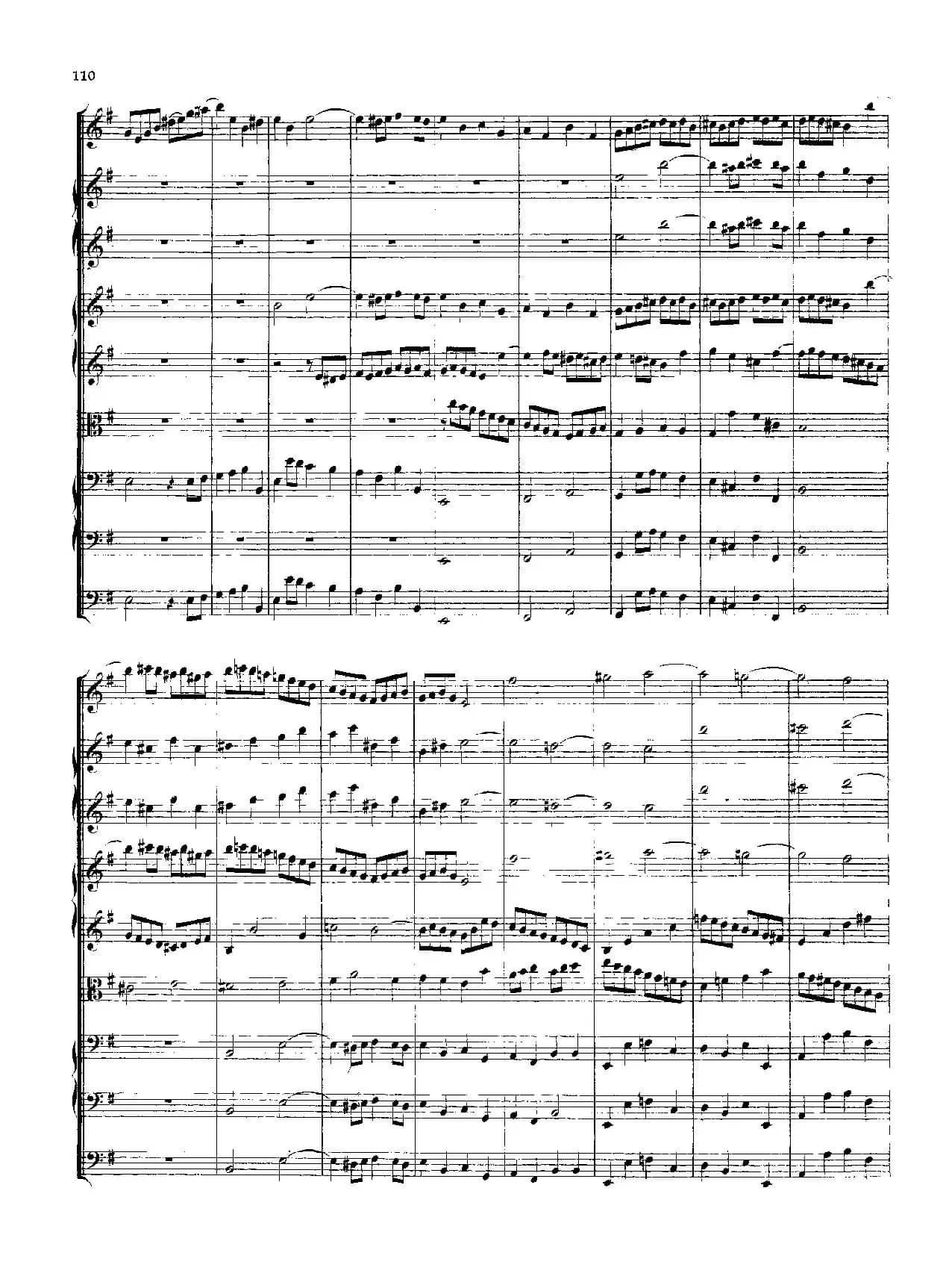 勃兰登堡第四协奏曲（弦乐合奏总谱）