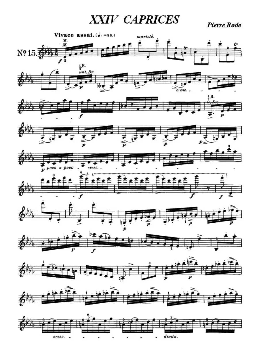 24首小提琴练习曲之15  