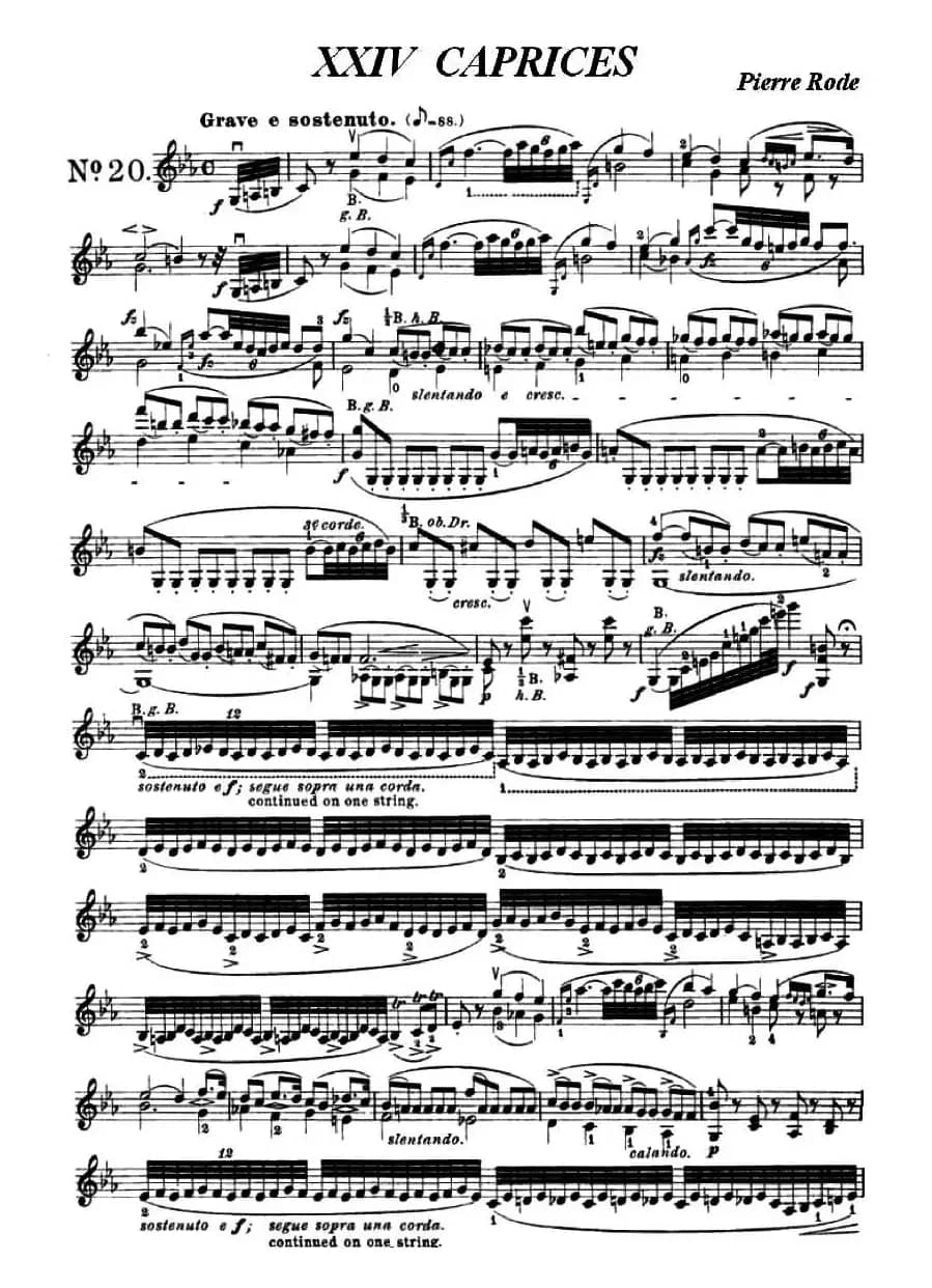 24首小提琴练习曲之20