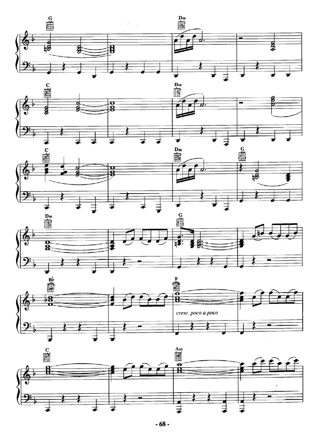 电影配乐大师莫瑞康最佳20首钢琴谱（Best of Ennio Morricone·20）