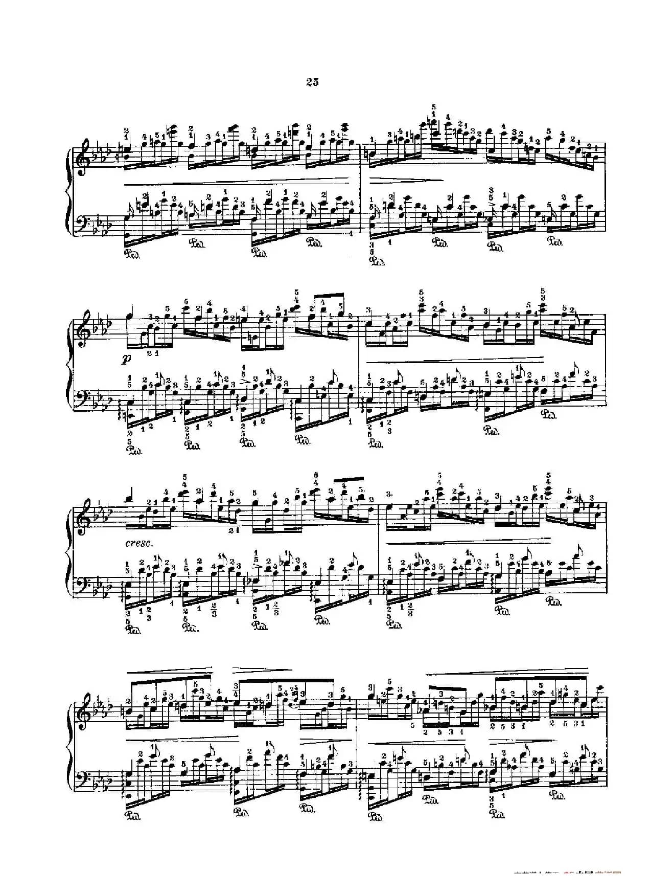 53首以肖邦练习曲为素材而作的练习曲（No.25）