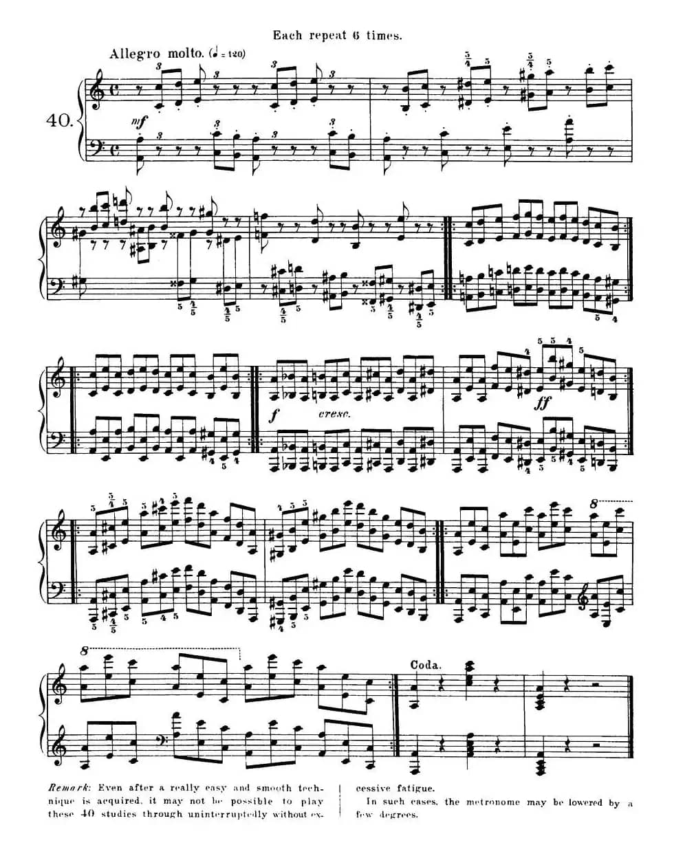 Czerny - 40 Daily Exerci Op.337（35—40）（40首日常训练曲）