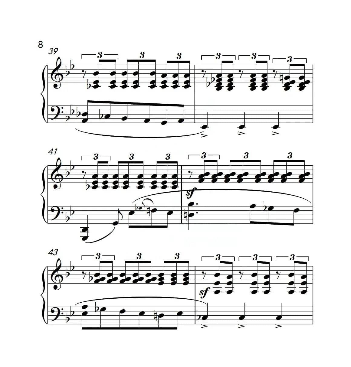 第六级 浮云（中国音乐学院钢琴考级作品1~6级）