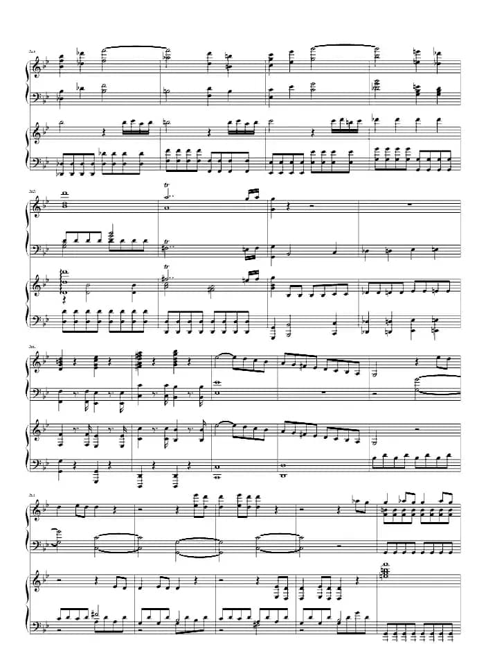 第四十号交响曲第一乐章（双钢琴）