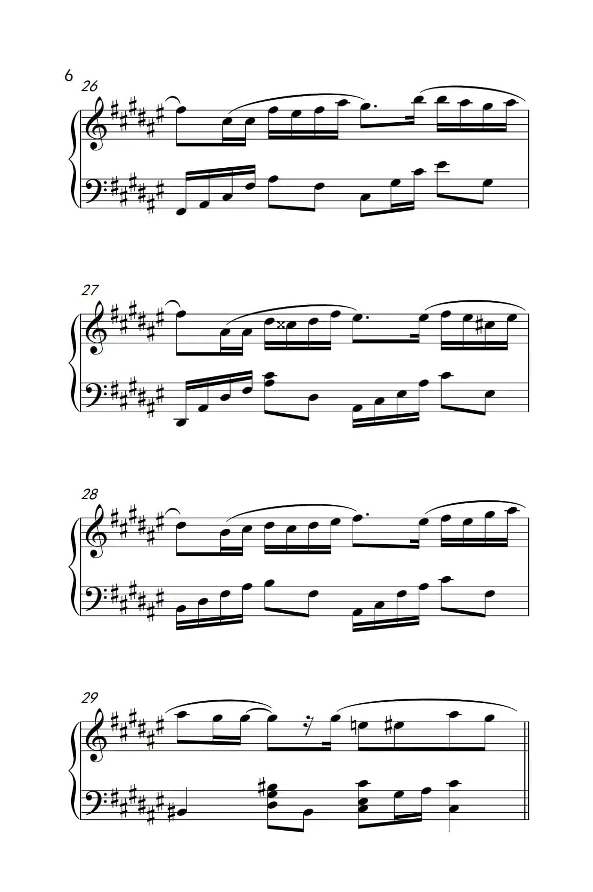 好心分手（《弹吧音教》制谱版）