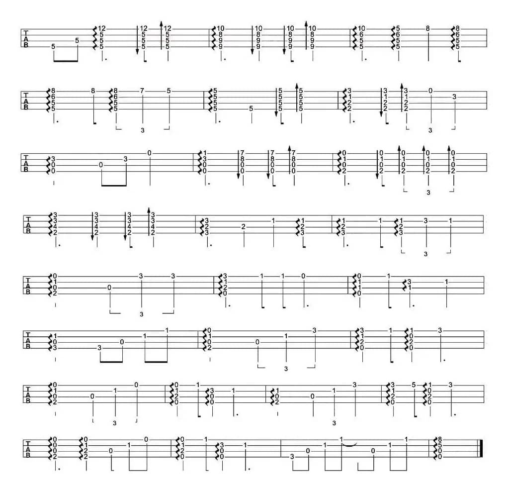 Hula Girl（尤克里里指弹谱）