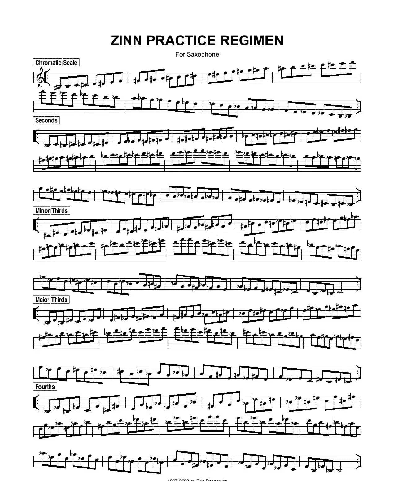 ZinnRegimenSax2009练习曲