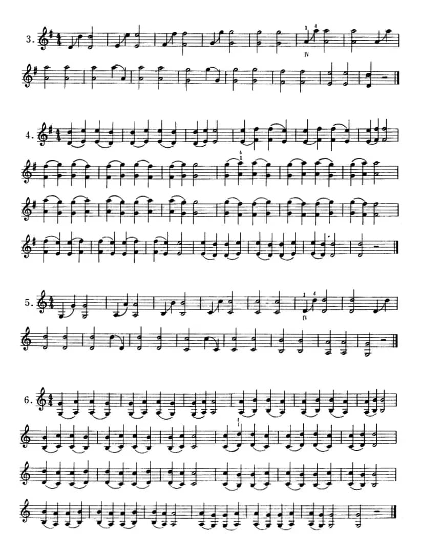 小提琴双弦八度初步练习