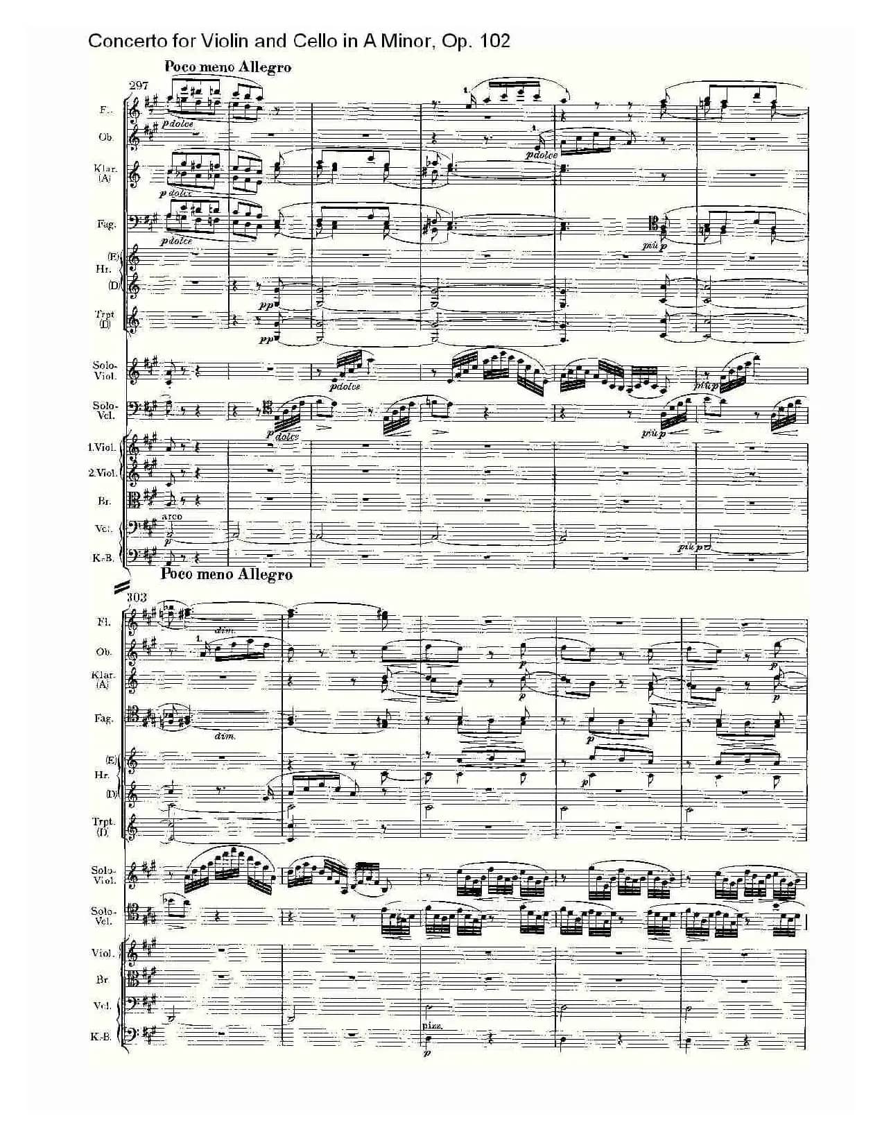 A小调小提琴与大提琴协奏曲, Op.102第三乐章