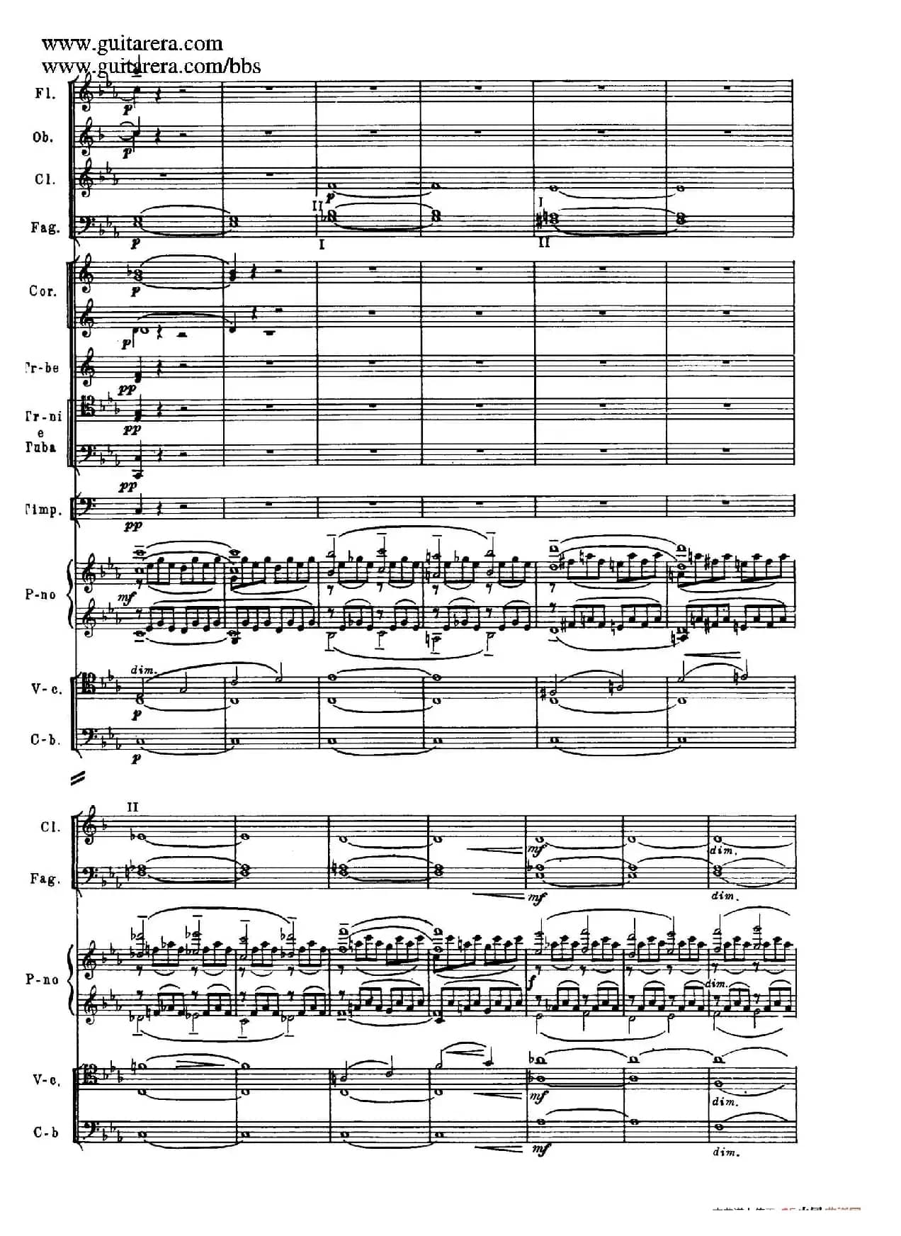 c小调第二钢琴协奏曲 Op.18（总谱·P37——45）