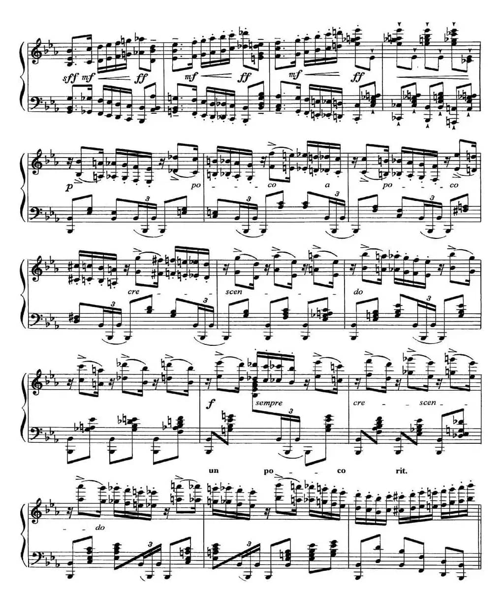 柴可夫斯基18首钢琴小品Op.72（7.Polacca de concert）