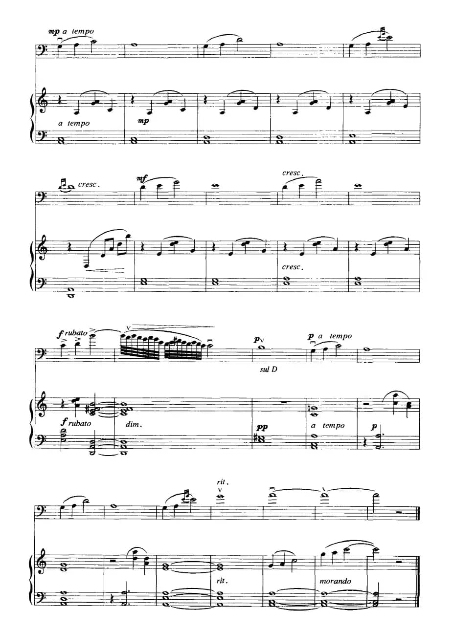 思乡小曲（大提琴+钢琴伴奏）