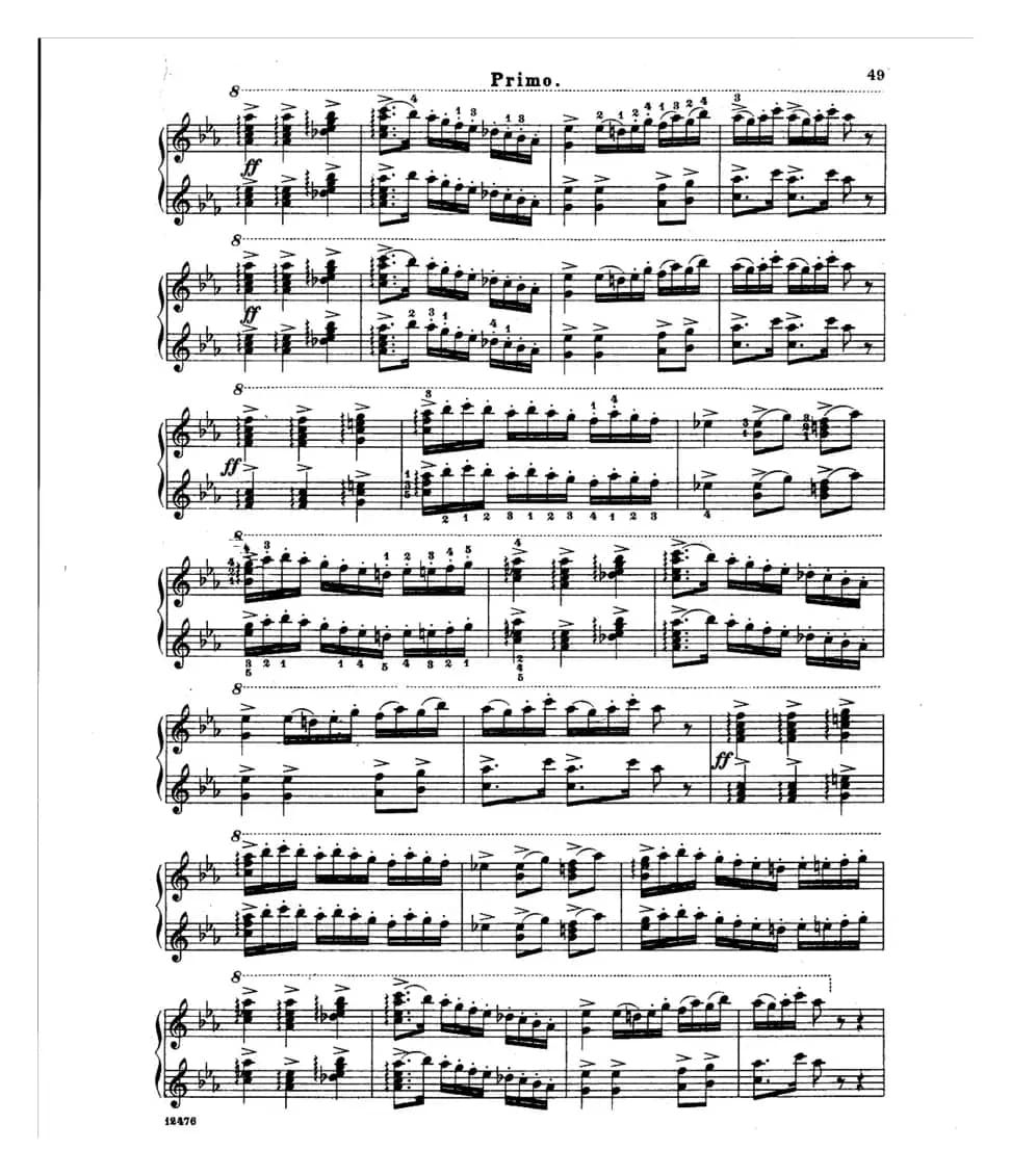 L'Arlesienne Suite No·2（阿莱城姑娘·第二组曲·四手联弹）