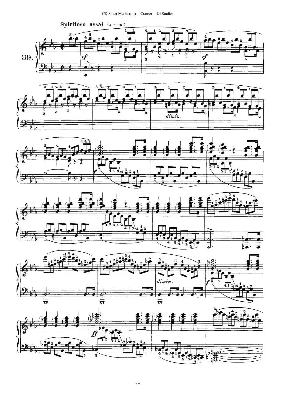 Cramer - 84 exercices（36—40）（克拉莫84首钢琴练习曲）