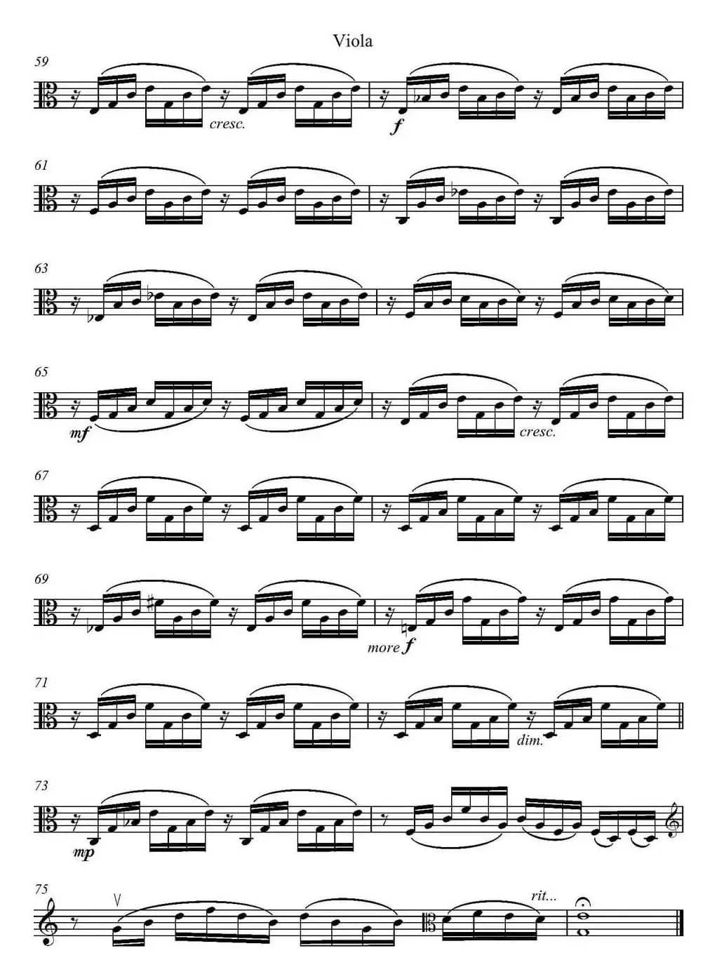 Ave Maria（中提琴分谱）