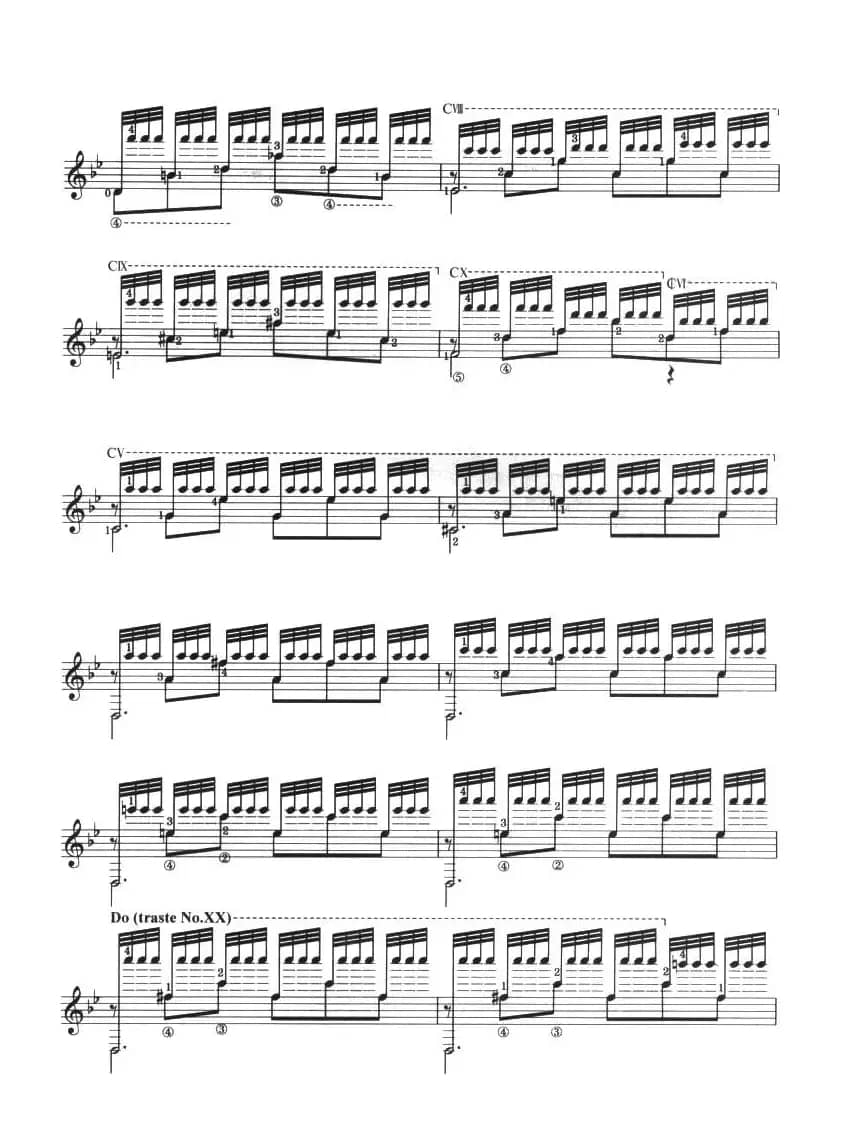 古典吉他考级十级外国乐曲A组（1、梦中的森林）