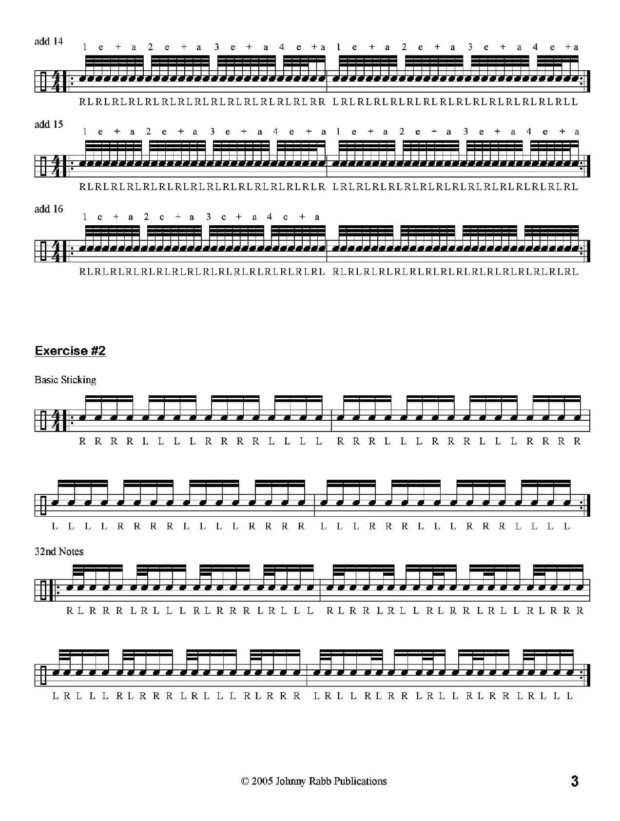 30 DAYS TO BETTER HANDS（30天鼓手左右手练习鼓谱）