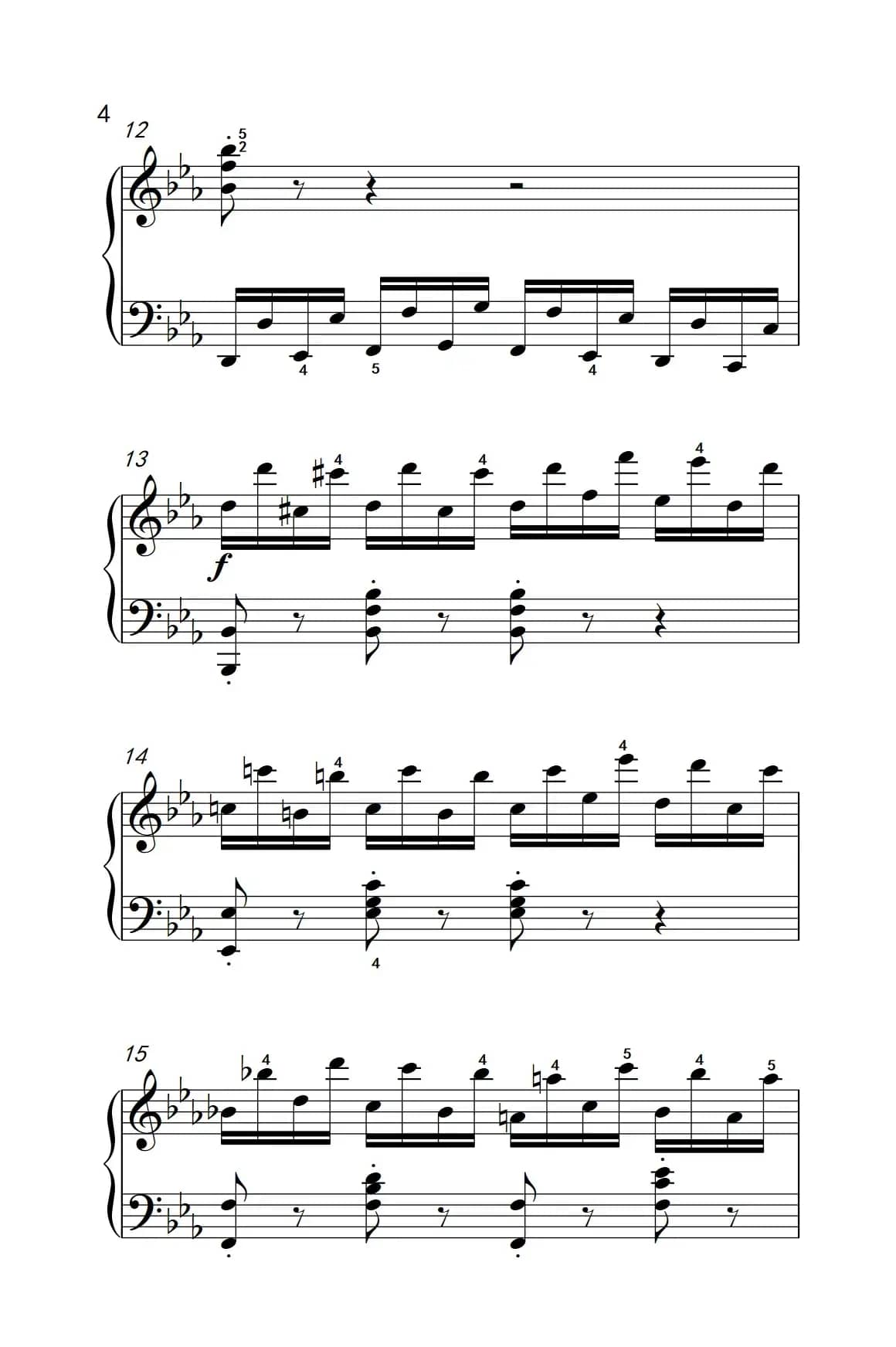 车尔尼钢琴八度练习曲 553（4）