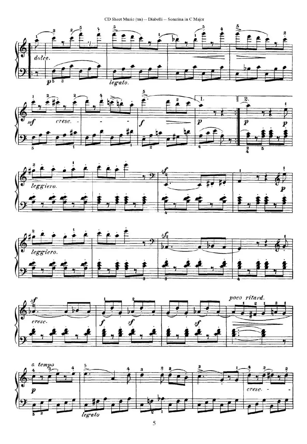 4 Piano Sonatinas（4首钢琴小奏鸣曲）（Op.151 No.4）