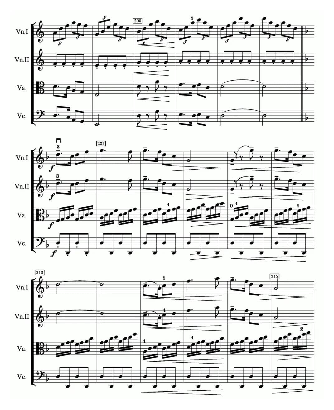 当红军去（弦乐四重奏）