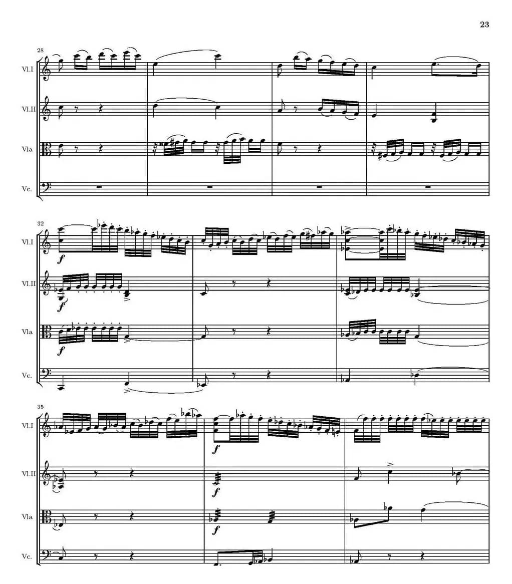 String Quartet nr.18 in E minor（E小调弦乐四重奏、P16-30）