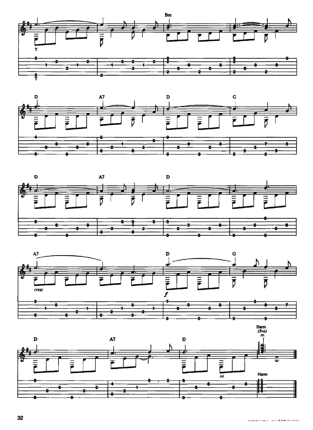 20首经典圣诞颂歌吉他乐谱（20）