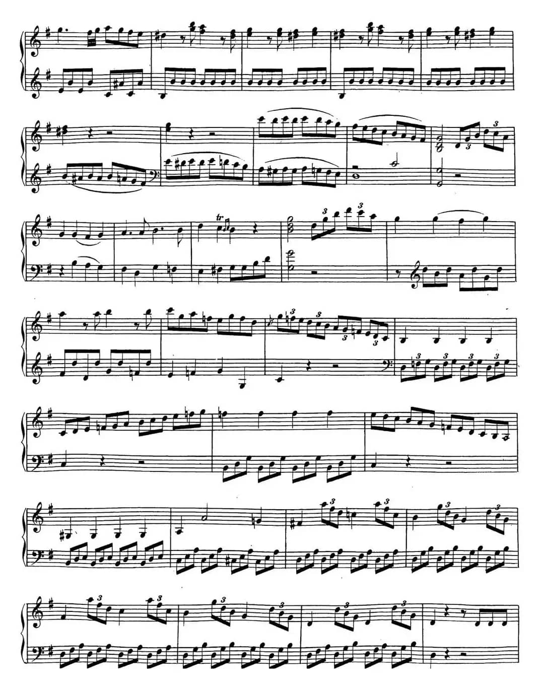 贝多芬钢琴奏鸣曲20 G大调 Op.49 No.2 G major