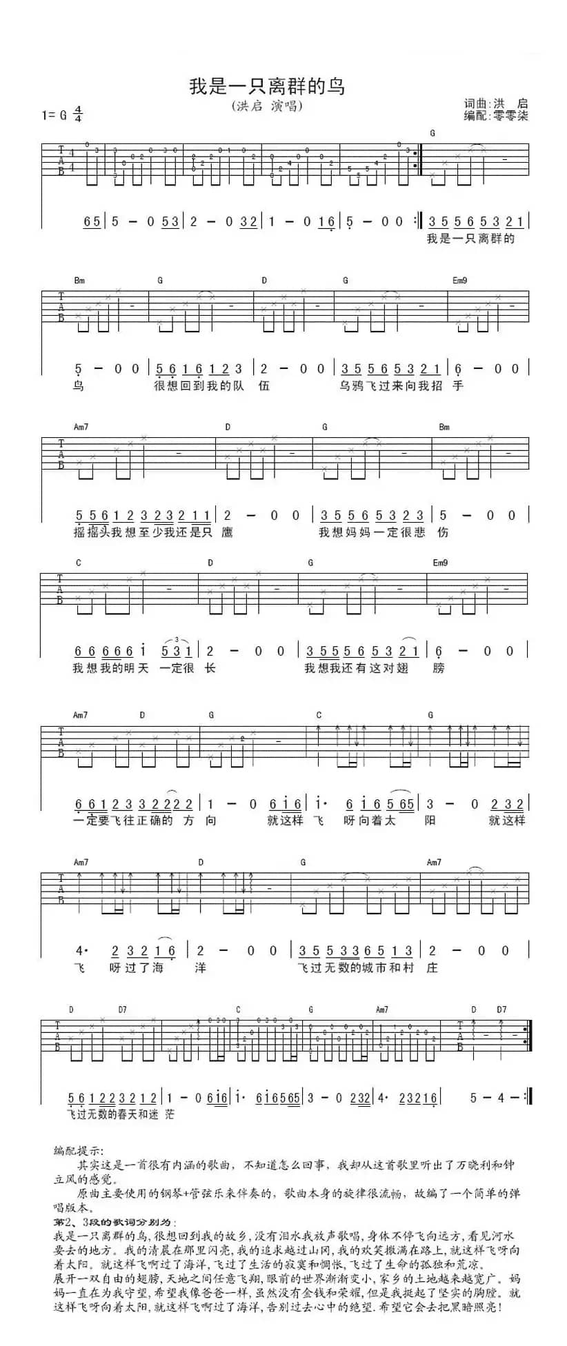 我是一只离群的鸟