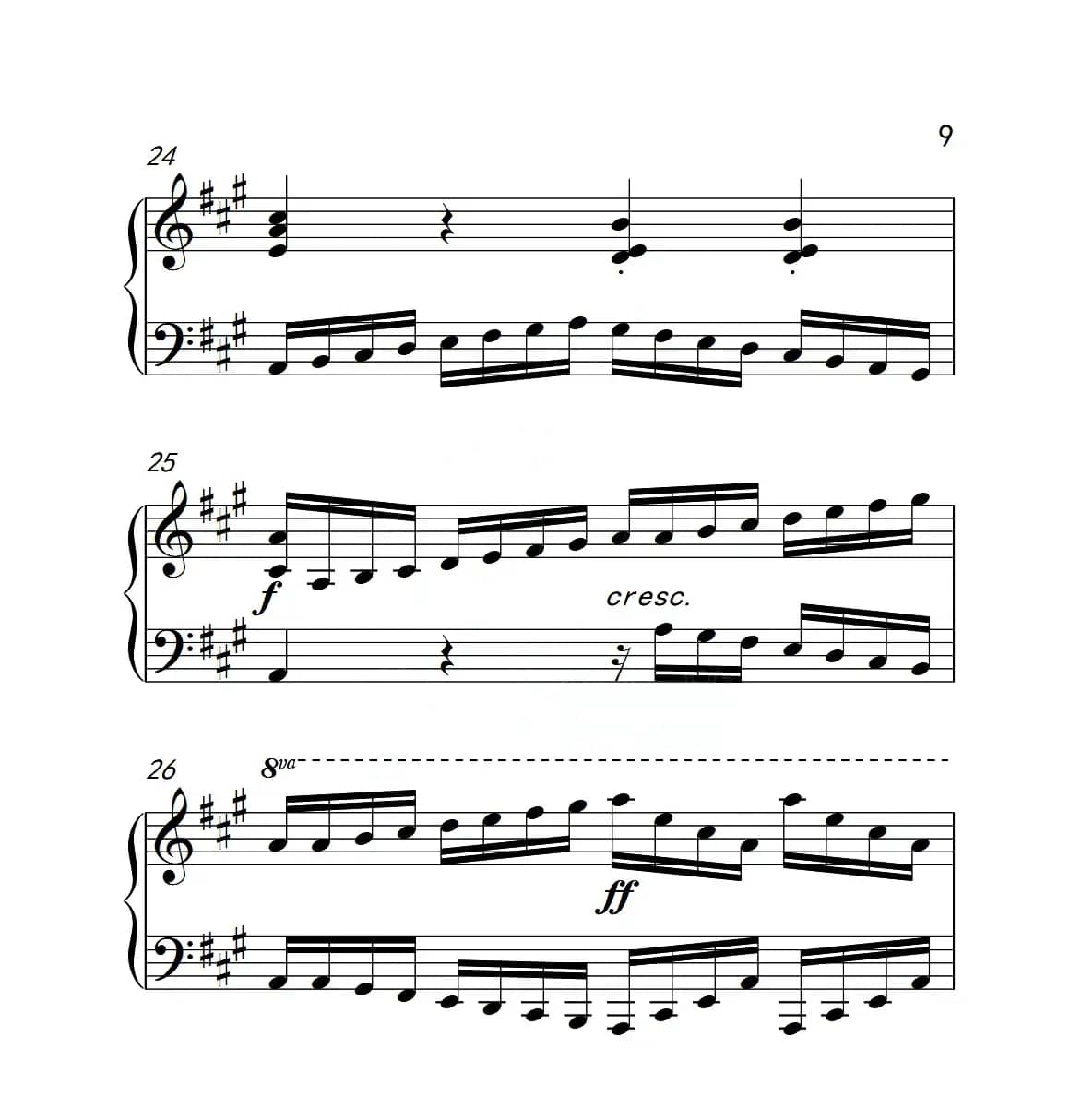 第四级A组 练习曲（中国音乐学院钢琴考级作品1~6级）