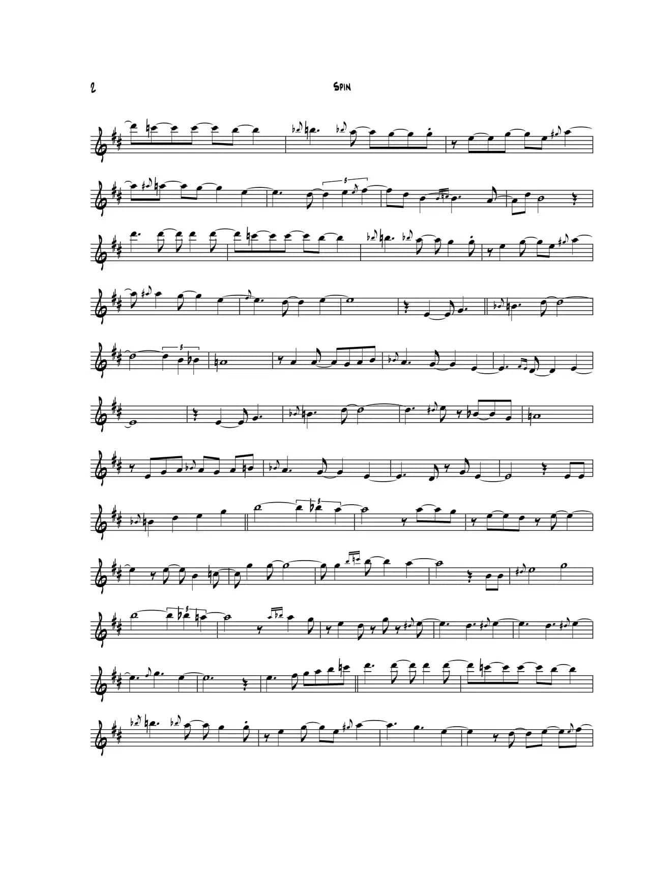 Spin（次中音萨克斯）