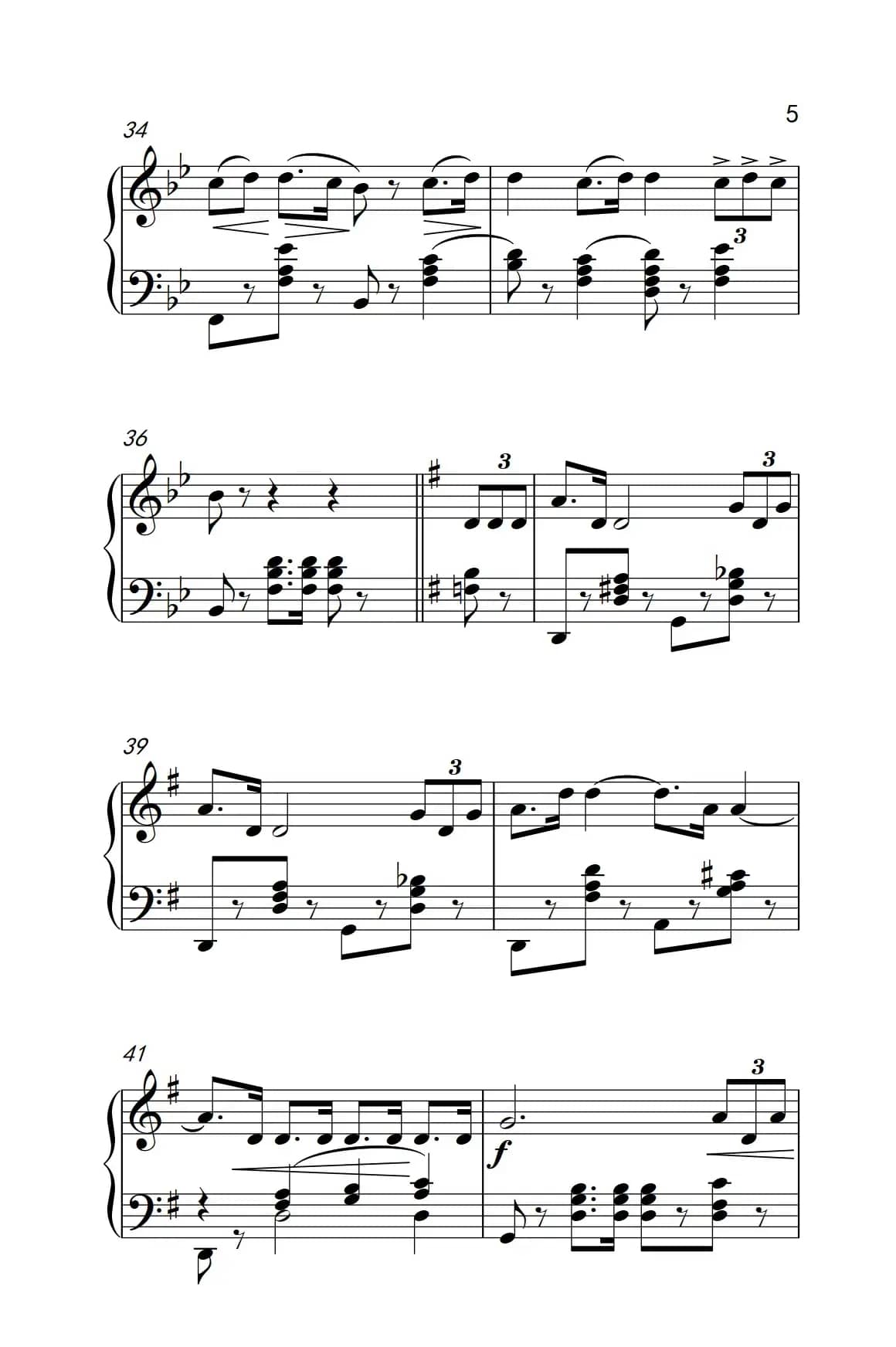 大进行曲（老年大学 钢琴教程 3）