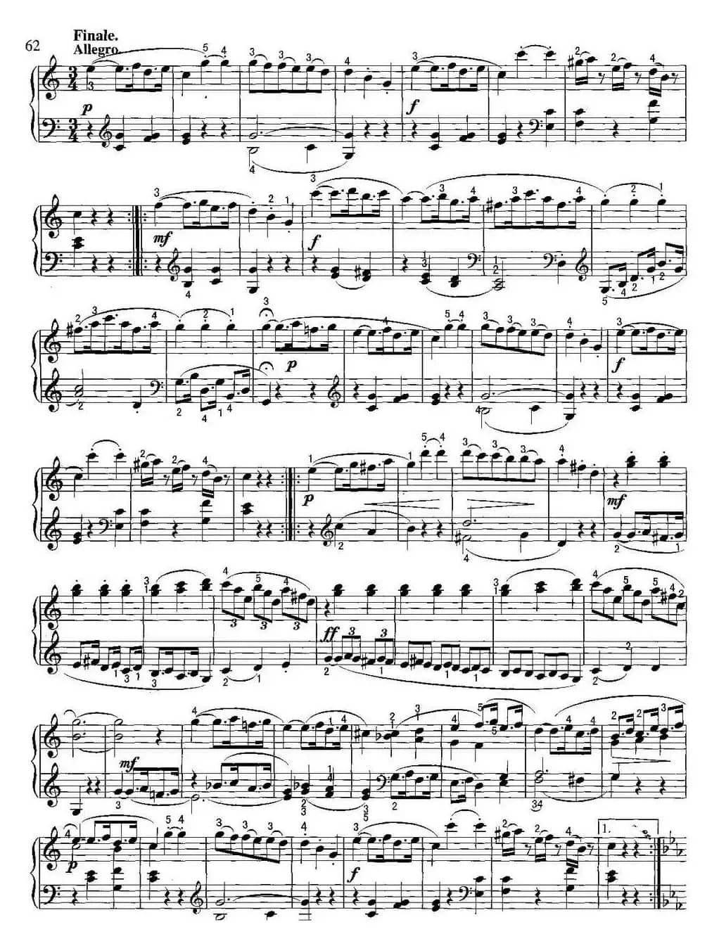 不可不弹的世界钢琴名曲：奏鸣曲（C大调）