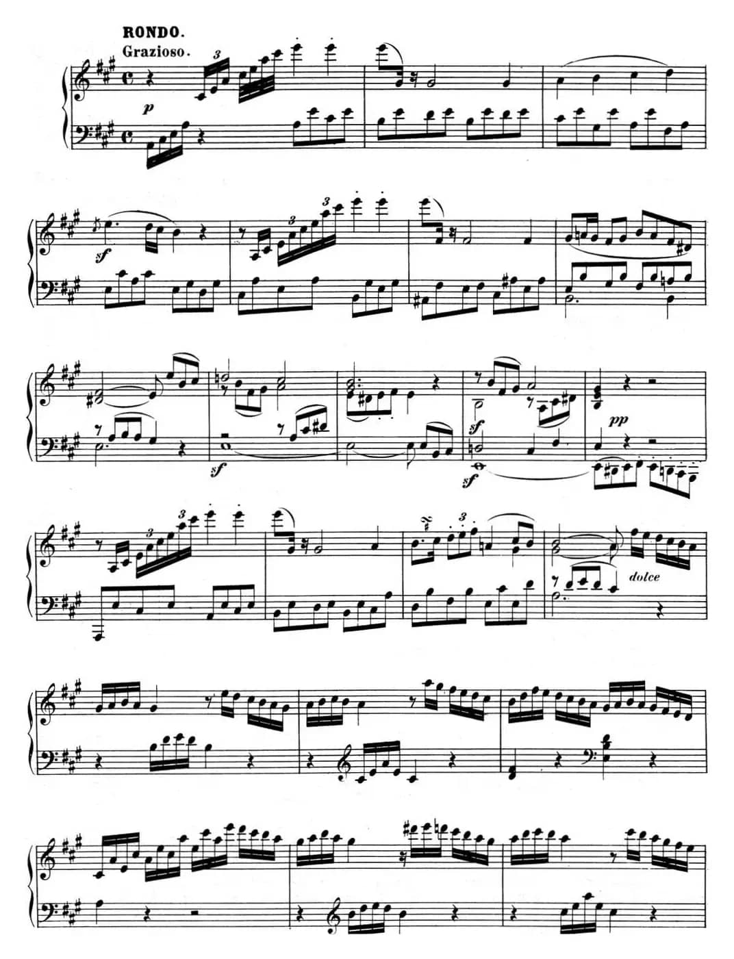 贝多芬钢琴奏鸣曲02 A大调 Op.2 No.2 A major