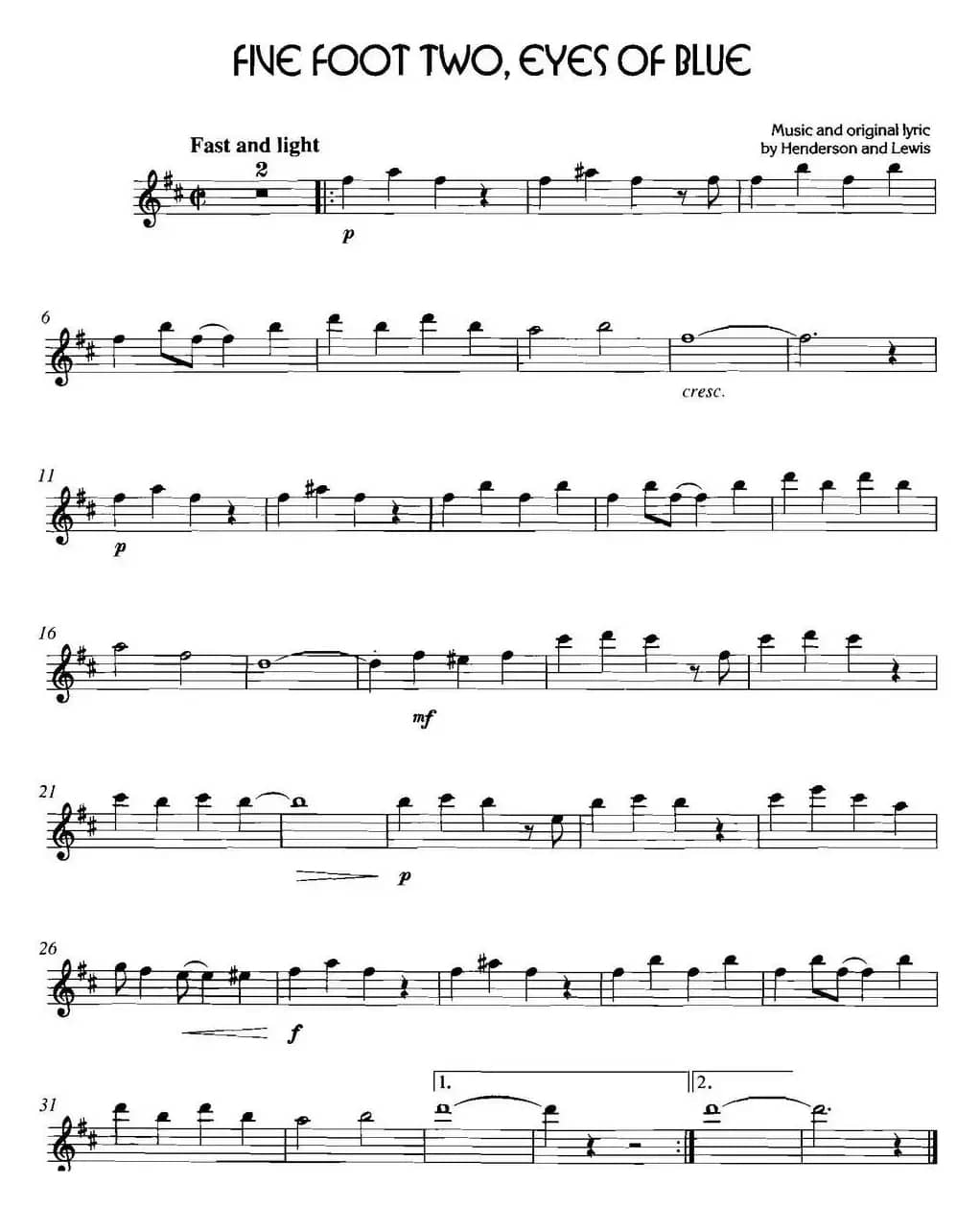 经典蓝调小品：Five  Foot  Two  Eyes of Blue