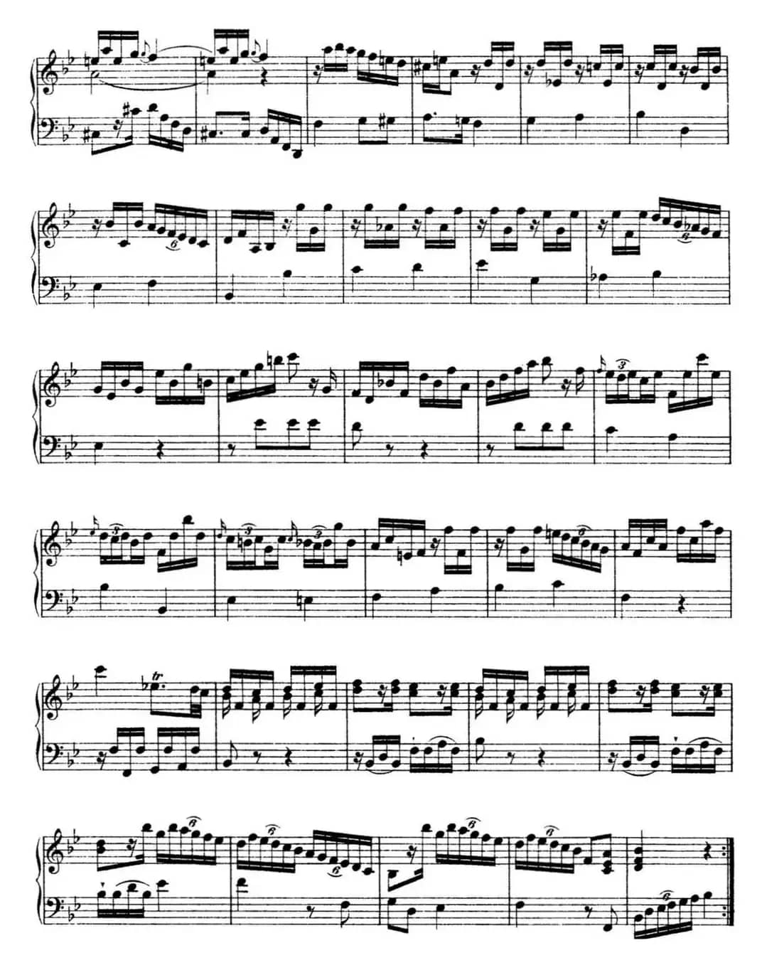 海顿 钢琴奏鸣曲 Hob XVI 17 in B-flat major