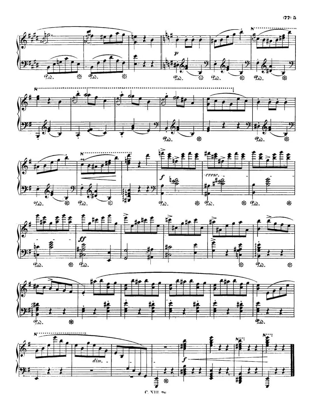 e小调圆舞曲（肖邦遗作）