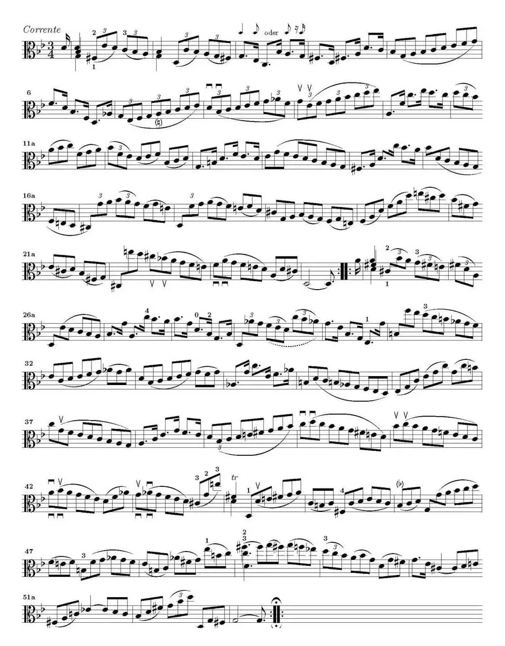 Bach Sonata BWV1004（无伴奏小提琴组曲）