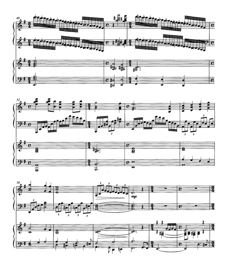 松花江上（钢琴协奏曲)P1—1）