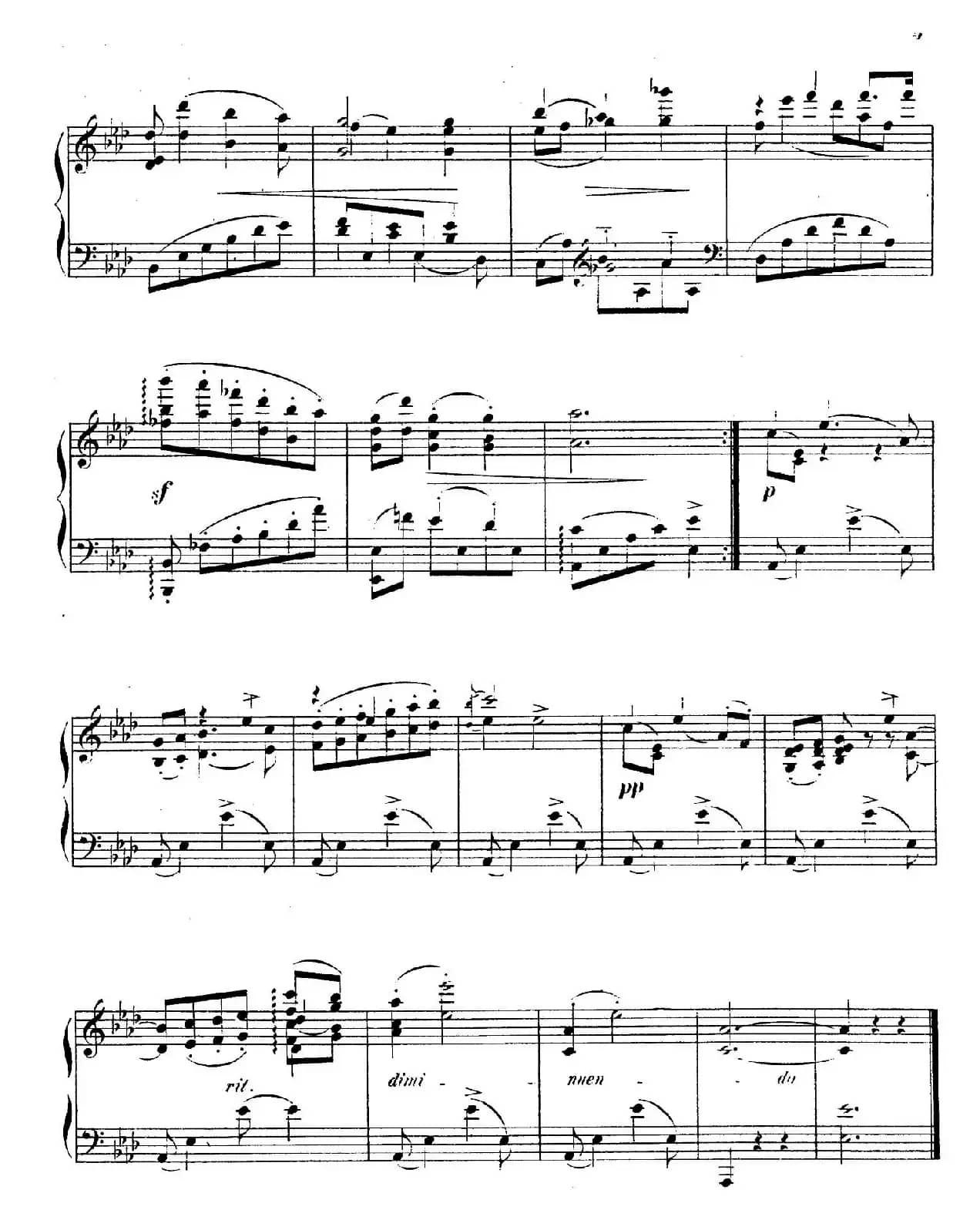 Waltzes Op.23（圆舞曲集·4、降A大调）