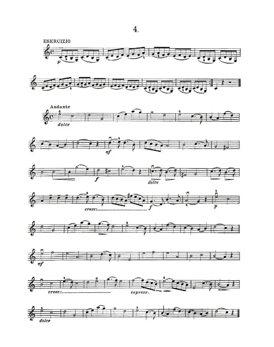 36 Studi Melodici E Facilissimi  Op.48之1—10（36首容易旋律 作品.48）