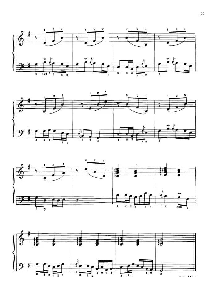 110首中国民歌钢琴小曲集：拔根芦柴花