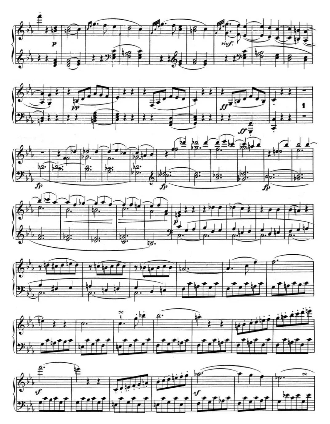 贝多芬钢琴奏鸣曲05 c小调 op.10 No.1 C minor3