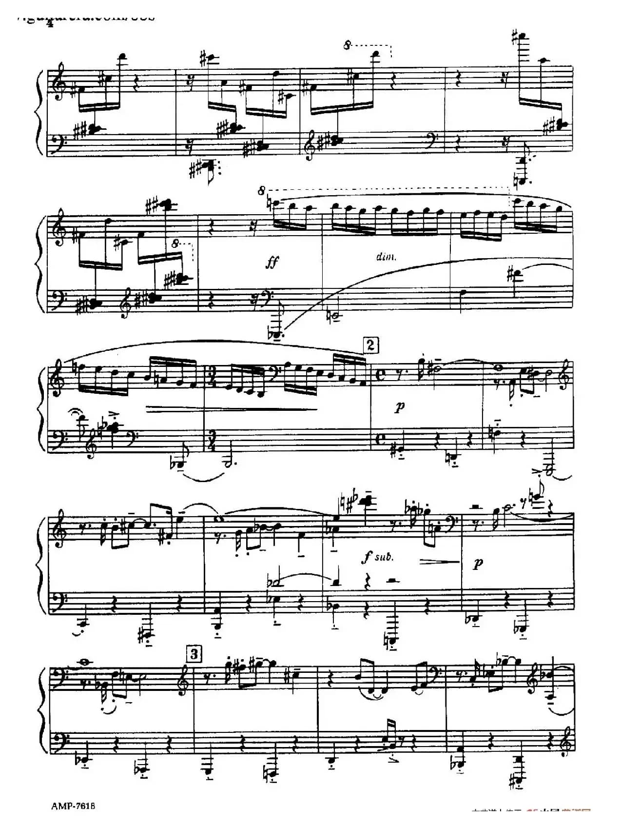 Piano Sonata（钢琴奏鸣曲· 第一乐章）