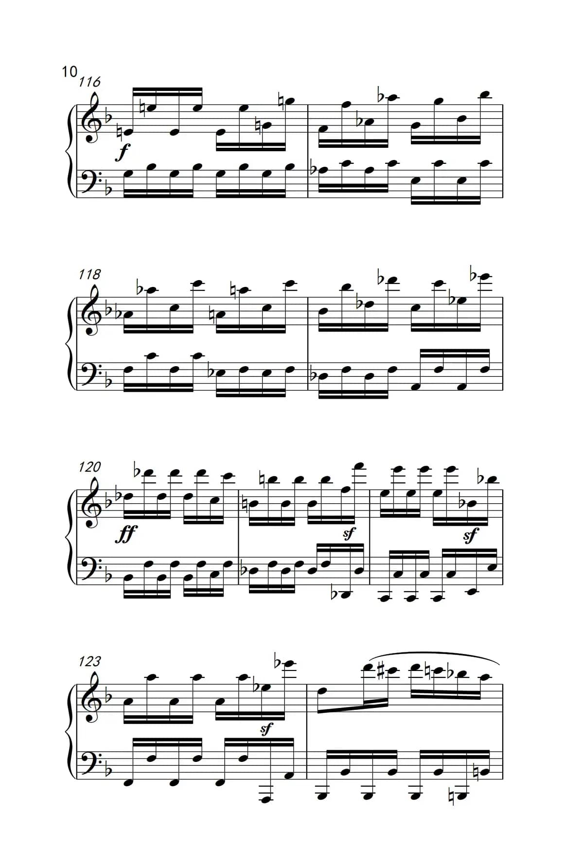 奏鸣曲 Opus 10 Nr.2 第三乐章（贝多芬奏鸣曲集 2）