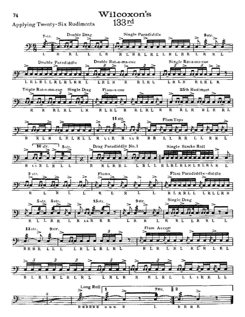 美国军鼓 SOLO No.131-135（爵士鼓谱）