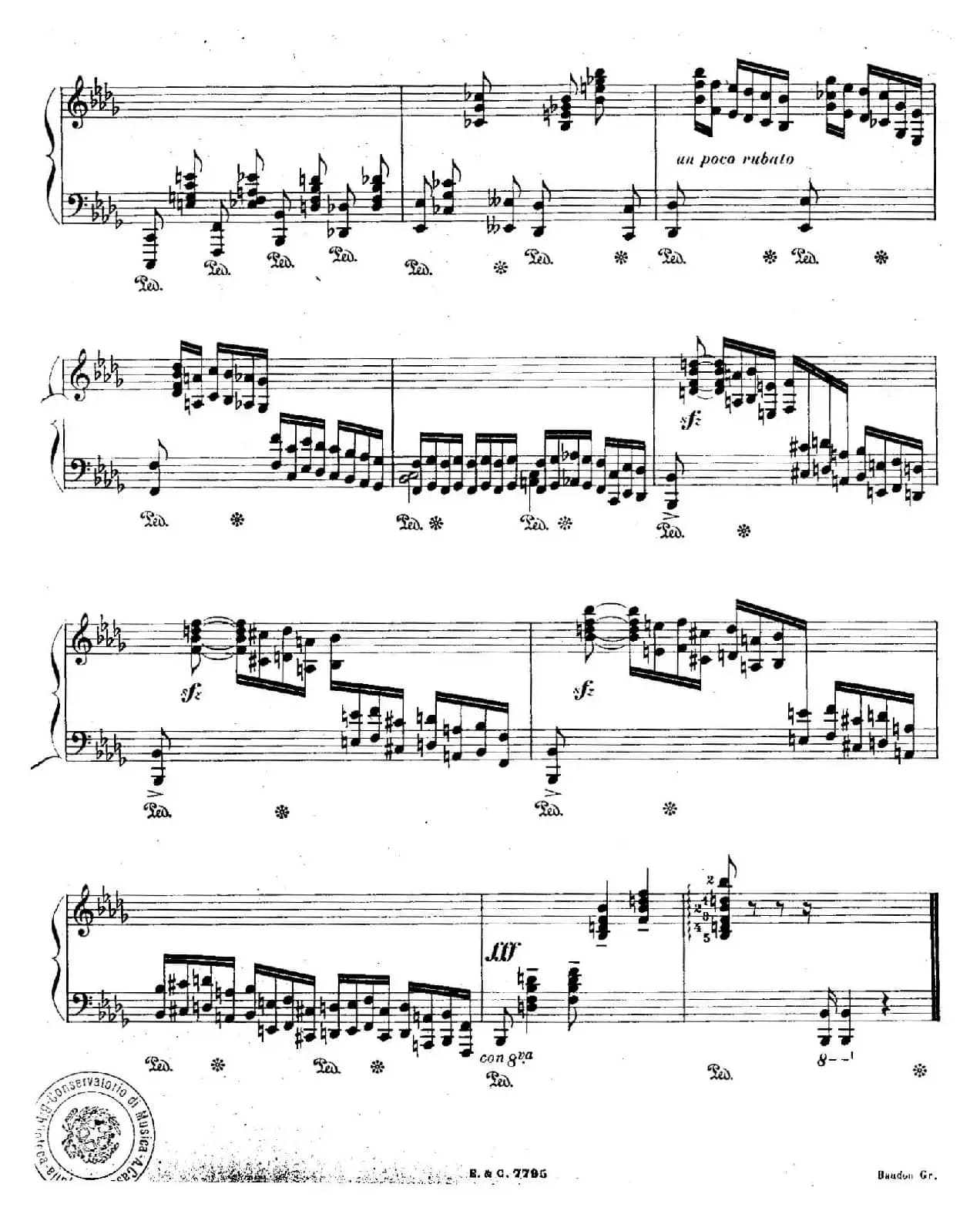 12 Etudes For The Left Hand Op.92 No.12（12首为左手而作的钢琴练习曲）