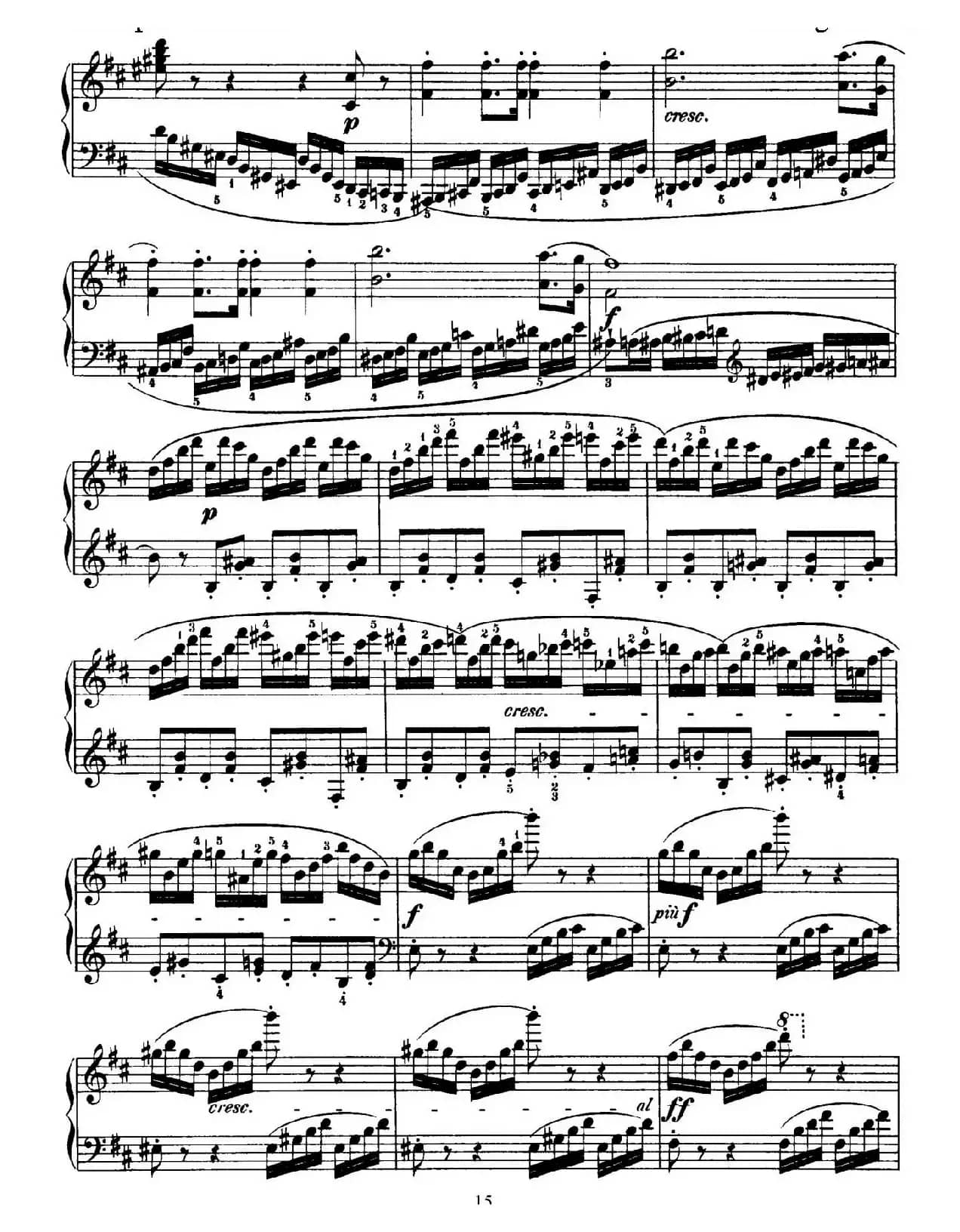 Capriccio Brillante in B Major Op.22（B大调华丽随想曲·钢琴独奏）