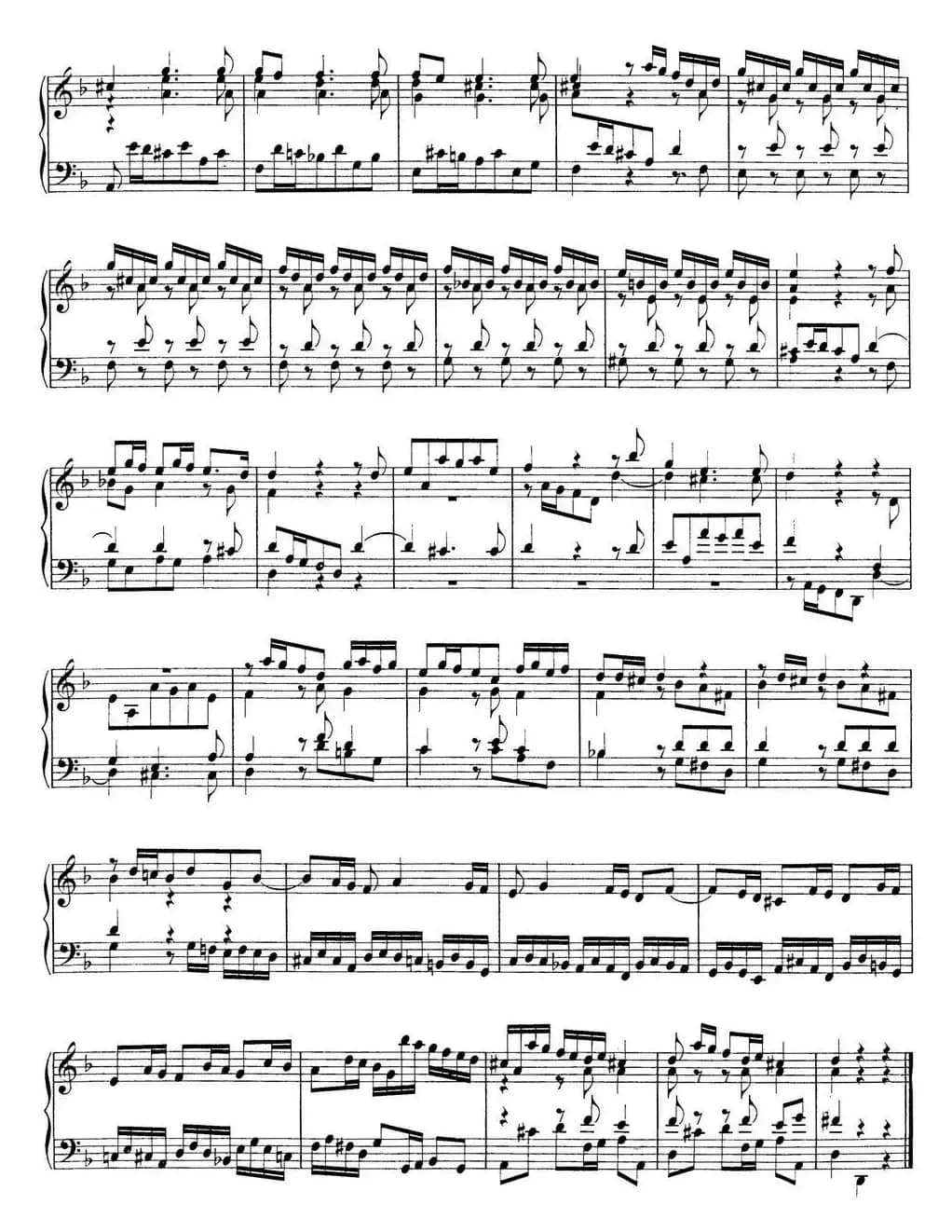 Toccata Minor BWV 913（7首托卡塔·No.4 d小调）