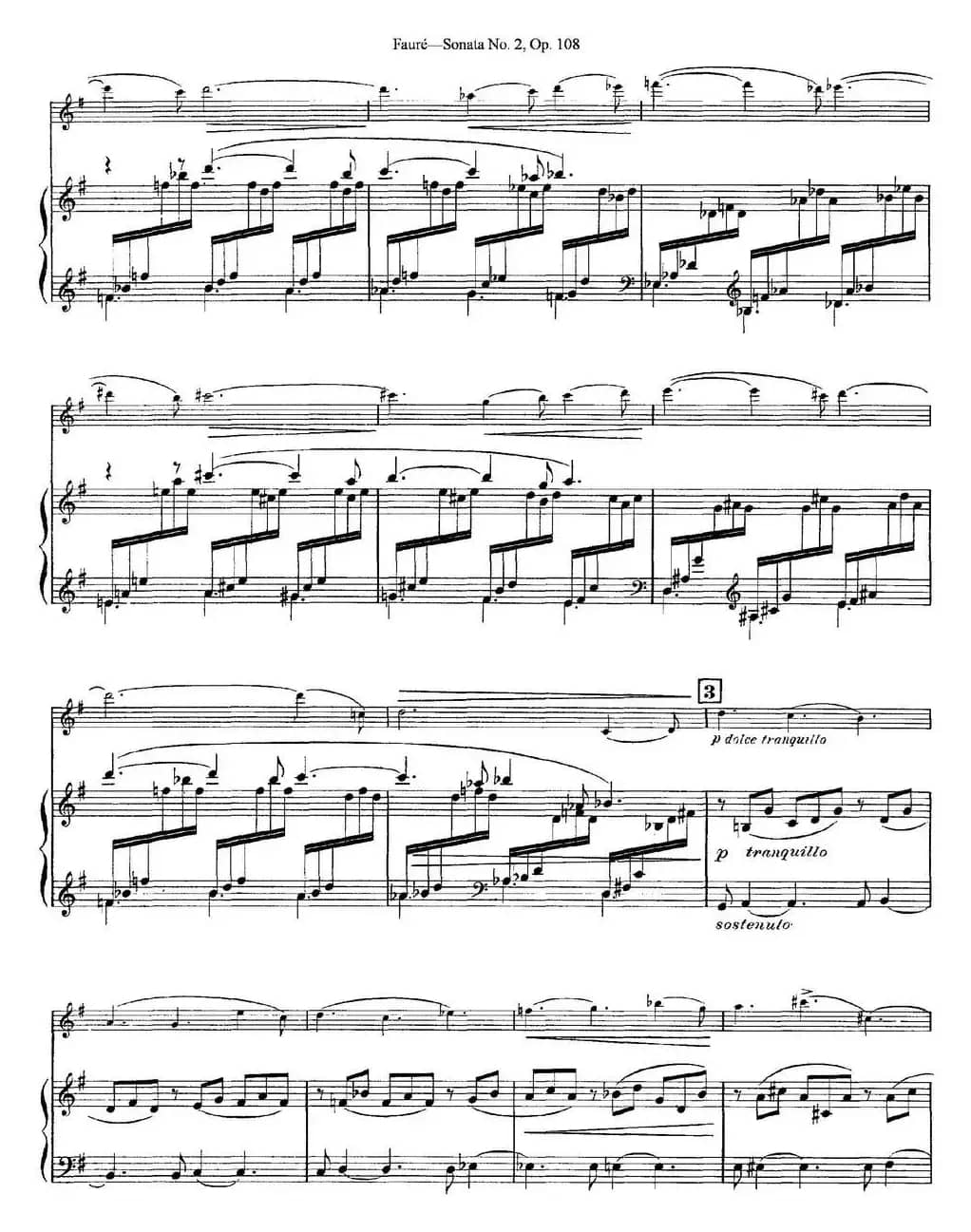 Violin Sonata No.2 Op.108（小提琴+钢琴伴奏）